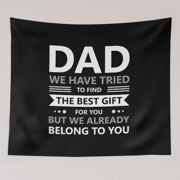 Item preview, Funny Fathers Day Dad from Daughter Son Wife for Daddy White Text Base designed and sold by Babadollcraft.