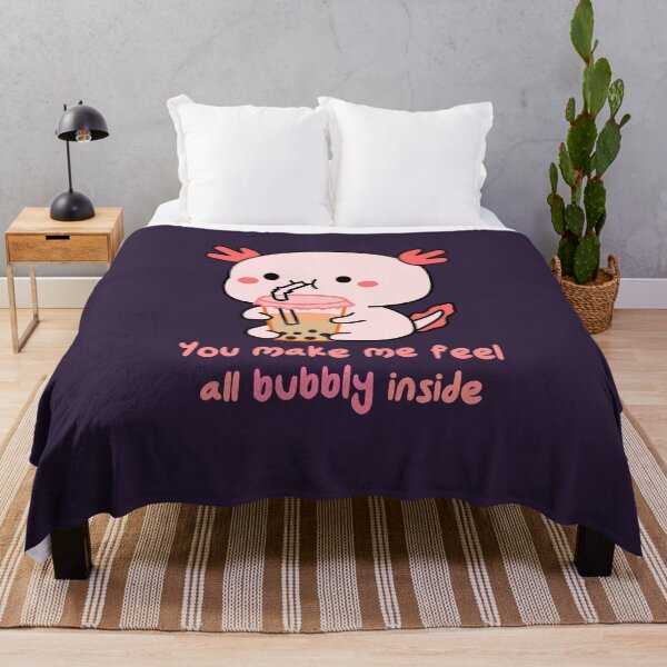 Item preview, Bubble Tea Girl Leucistic Axolotl  designed and sold by lazarosdesign.