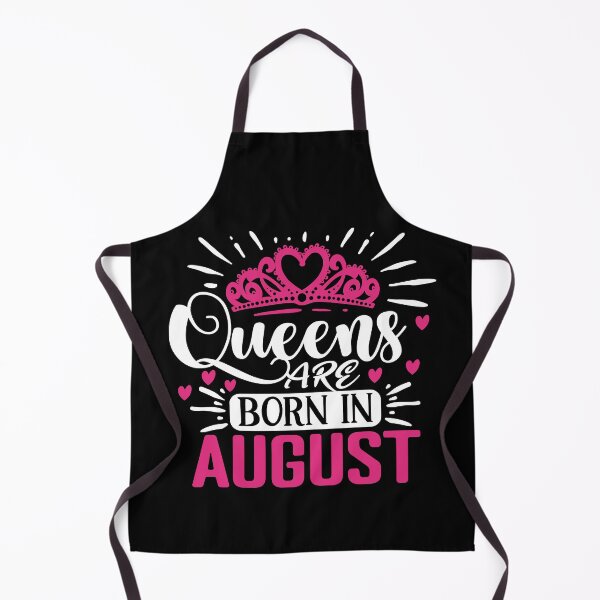 Item preview, Queens are born in August typography design with crown for girls to their birthday designed and sold by Decconer.