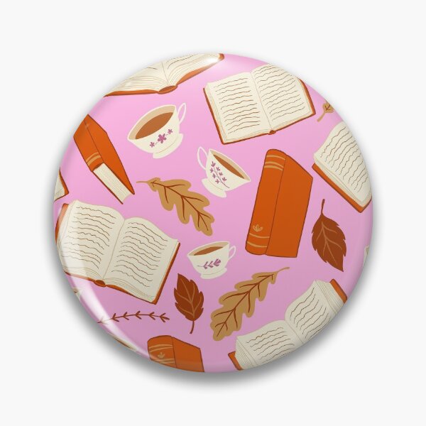 Item preview, Cottagecore Autumn Bookworm on Pink designed and sold by carabara.