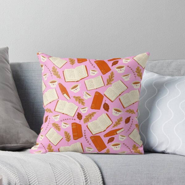Item preview, Cottagecore Autumn Bookworm on Pink designed and sold by carabara.