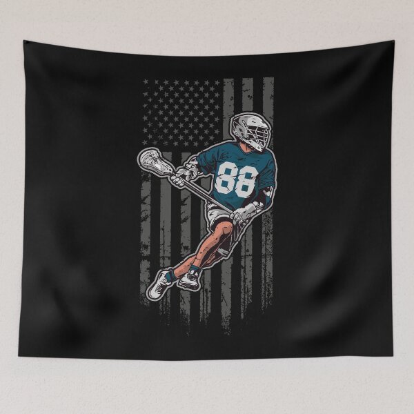 Item preview, Lacrosse USA American Flag designed and sold by ramenrose.