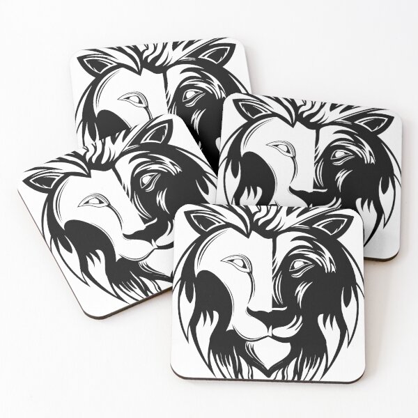 Item preview, Illustrated black lion designed and sold by Color-Lab.