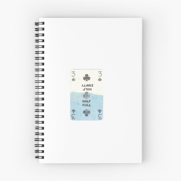 Item preview, half empty half full card designed and sold by ArtGratiaAsh.