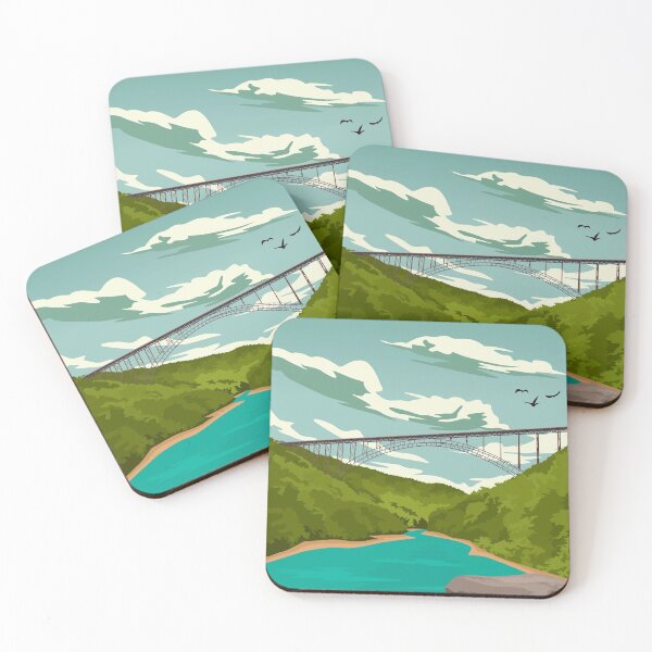 Item preview, New River Gorge National Park Travel Poster designed and sold by Stadify.