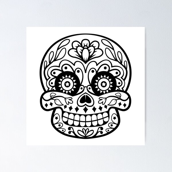 Item preview, Day of the Dead Sugar Skull designed and sold by MonoByOrion.