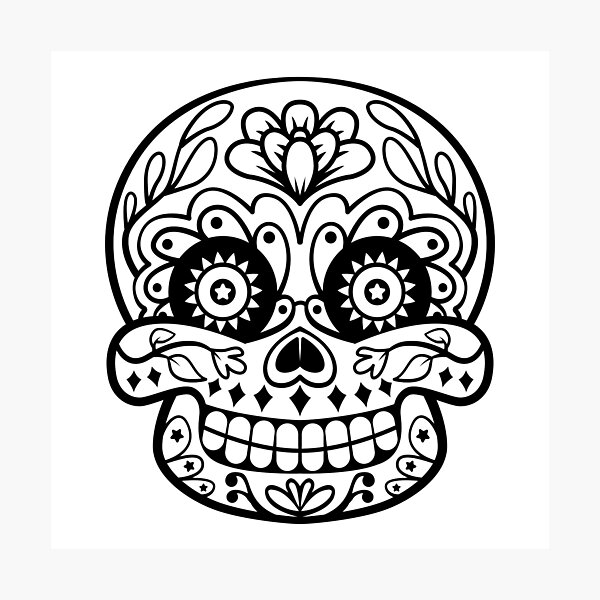 Item preview, Day of the Dead Sugar Skull designed and sold by MonoByOrion.