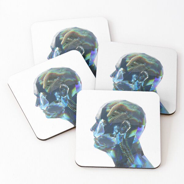 Item preview, artificial glass human head on transparent designed and sold by Mike Kiev art.
