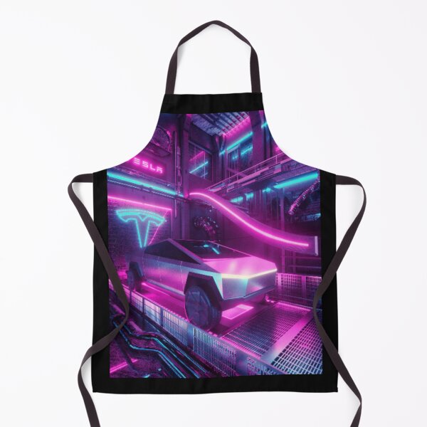 Item preview, Tesla Cybertruck in Neon Pink and Blue designed and sold by WigOutlet.