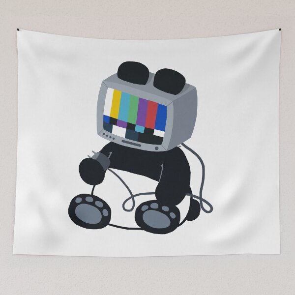 Item preview, TV Head Panda by Yuuki G designed and sold by Yuuki G's Artsy Things.