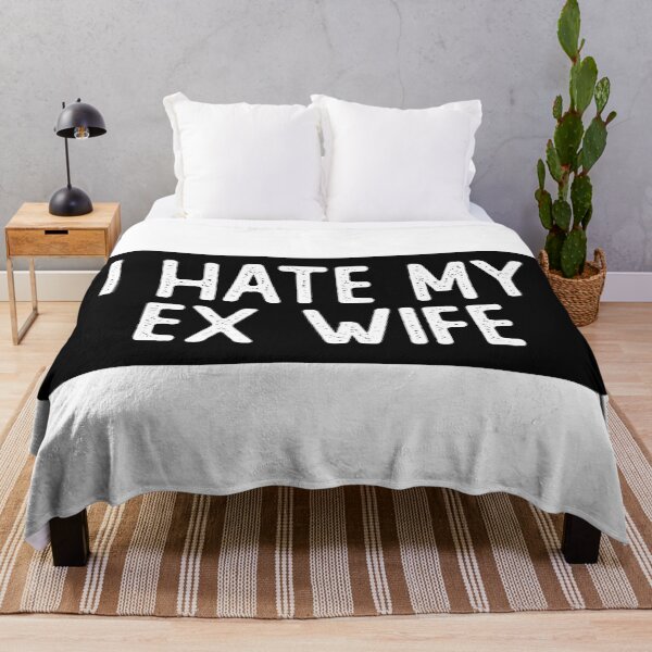 Item preview, I Hate My Ex Wife Funny Bumper designed and sold by Sour Soul.