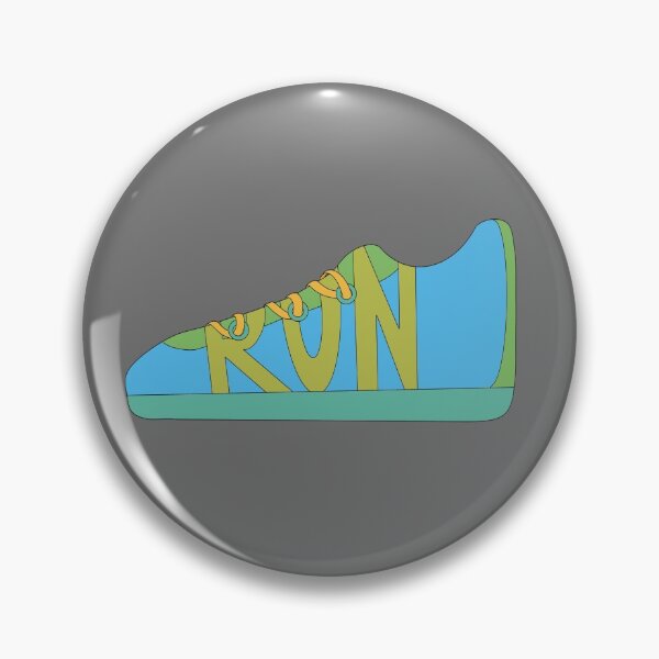 Item preview, Blue and Green Running Shoe Doodle designed and sold by klaireep.