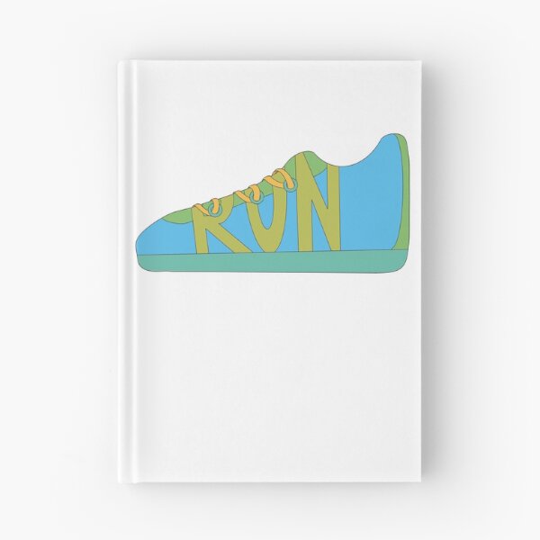 Item preview, Blue and Green Running Shoe Doodle designed and sold by klaireep.