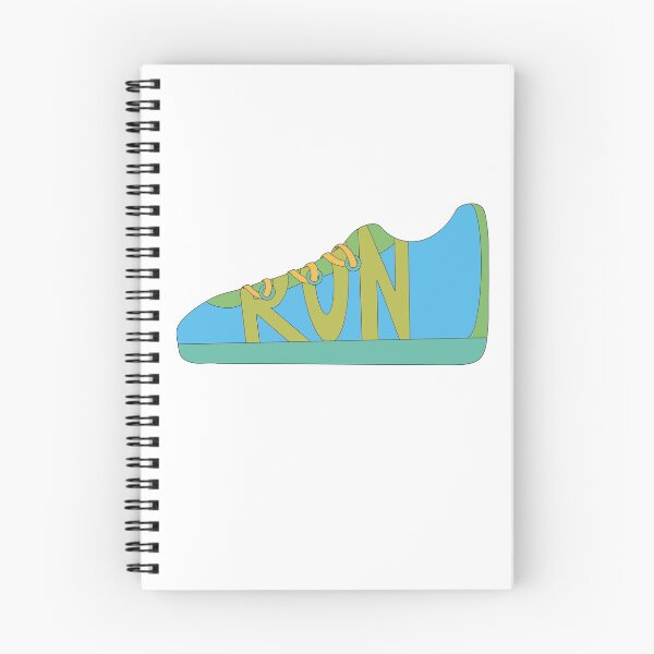 Item preview, Blue and Green Running Shoe Doodle designed and sold by klaireep.