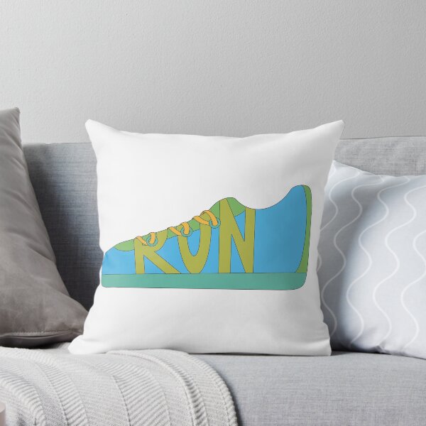Item preview, Blue and Green Running Shoe Doodle designed and sold by klaireep.