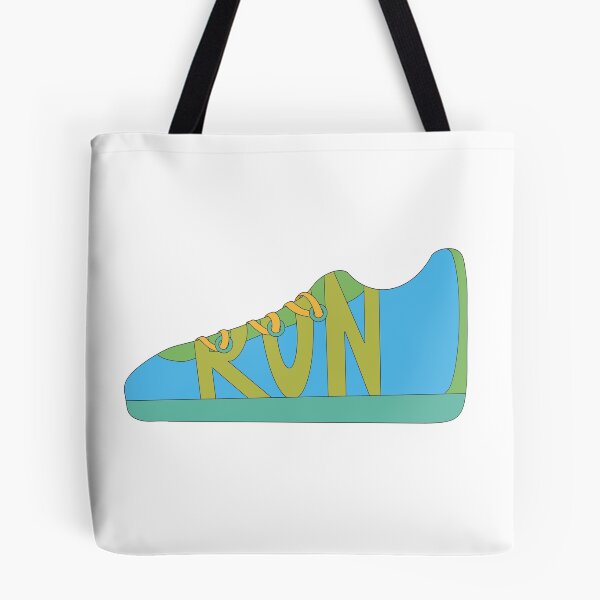 Item preview, Blue and Green Running Shoe Doodle designed and sold by klaireep.