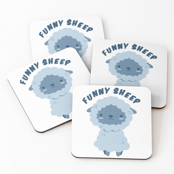 Item preview, blue kids funny sheep children blue gift cute cute design designed and sold by MeryemSpace.