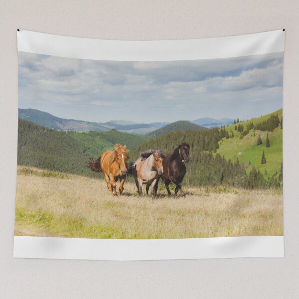 Item preview, landscape horses designed and sold by KnitNknot.