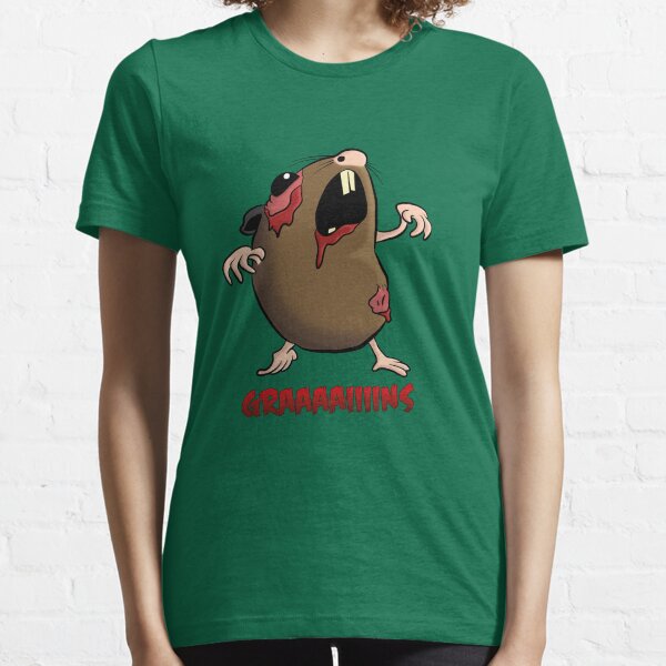 Zombie Hamster Illustration Cartoon Essential T-Shirt