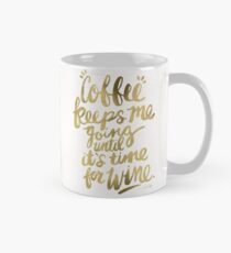 Coffee & Wine – Gold Mug