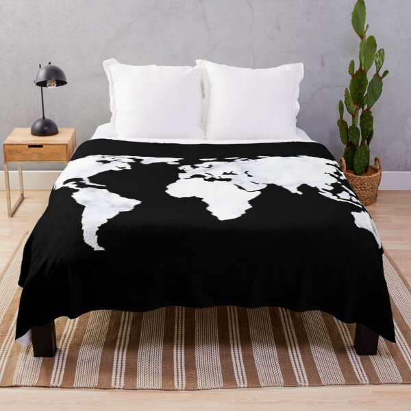 Item preview, White Marble World Map designed and sold by NelBo.
