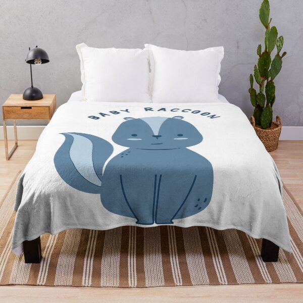 Item preview, blue kids blue children raccoon design cute gift baby animal designed and sold by MeryemSpace.