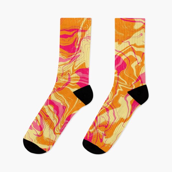Artikelvorschau, Abstrakte Bild mit fliesende Effekt im gelb,orange und pink.Trendy Farben. entworfen und verkauft von GelbWieZitrone.
