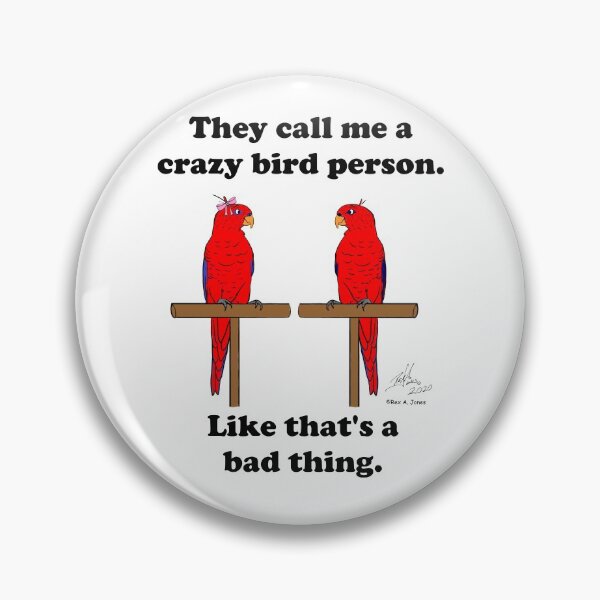Item preview, Crazy Bird Person with Red Lorikeets designed and sold by Laughing Parrot Studio.