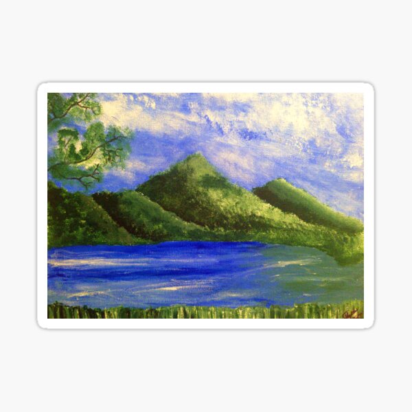 Mountains Of Paradise Sticker
