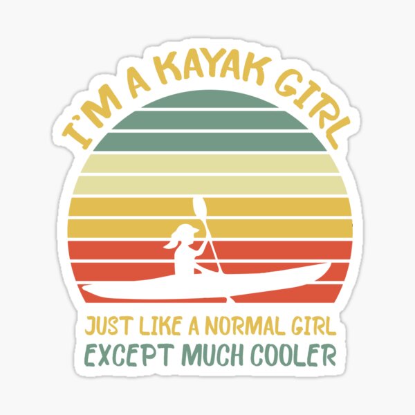 Kayak Girl Stickers for Sale, Free US Shipping