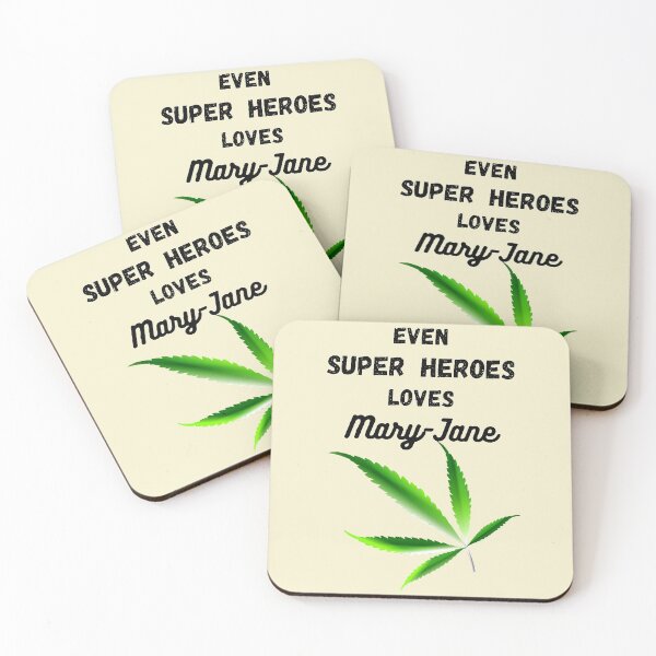 Item preview, Weed Lover Even Super Heroes loves Mary-Jane designed and sold by Hypnotees.