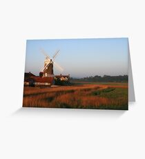 Cley Windmill at Dawn Greeting Card