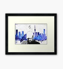 Drake - Watercolors (Blue) Framed Print