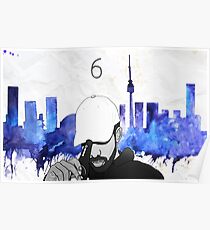 Drake - Watercolors (Blue) Poster