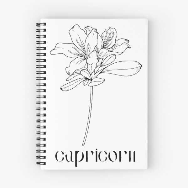 Item preview, "capricorn" black and white flower designed and sold by Uylia7.