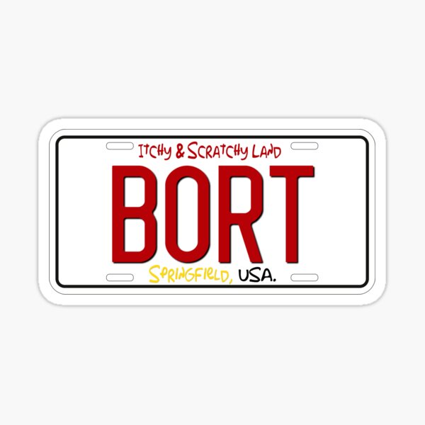 Artikel-Vorschau von BORT Nummernschild Bart, designt und verkauft von Ricky  Maye.