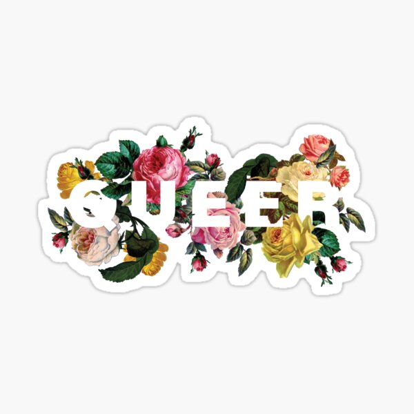 Queer (antike Rosen) Sticker