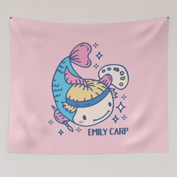 Item preview, Emily Carp Funny Animal pun  designed and sold by SPIRIMAL.