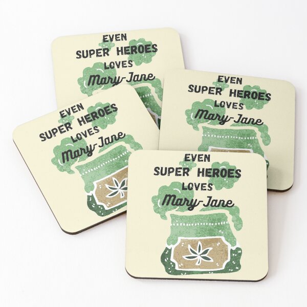 Item preview, Weed Lover Even Super Heroes loves Mary-Jane designed and sold by Hypnotees.
