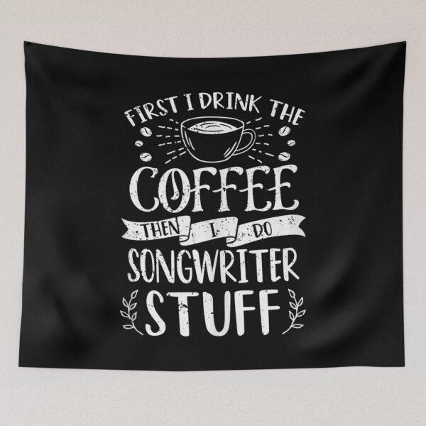 Item preview, Funny Songwriter Coffee Design Tank Top designed and sold by FelixRiojas.