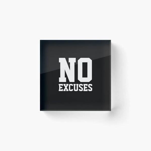 Item preview, No Excuses Workout Motivational T Shirts designed and sold by JustMindBlowing.