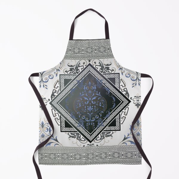 Item preview, Greek Key Black White Diamonds designed and sold by Yiorgos Designs.