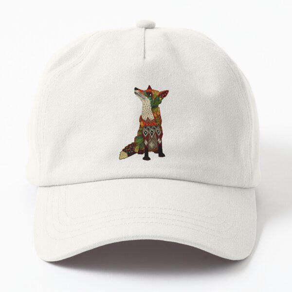 floral fox Dad Hat