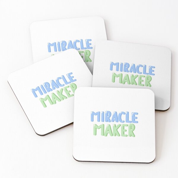 Item preview, Miracle Maker Bubble Letters Green & Blue designed and sold by krettino.