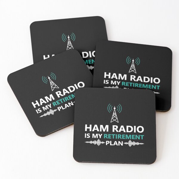 Item preview, Ham radio is my retirement plan Sign and White & Green Text base design designed and sold by Babadollcraft.