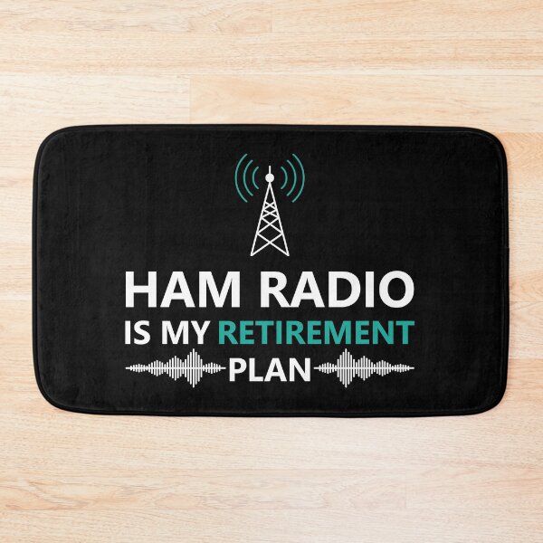 Item preview, Ham radio is my retirement plan Sign and White & Green Text base design designed and sold by Babadollcraft.