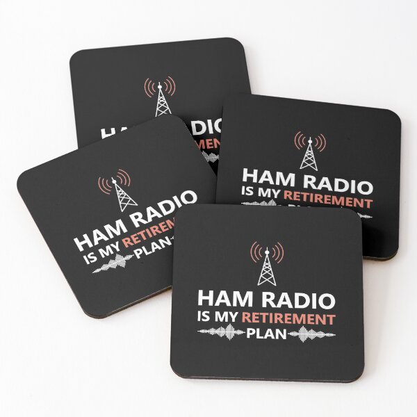Item preview, Ham radio is my retirement plan Sign and White & Orange Text base design designed and sold by Babadollcraft.