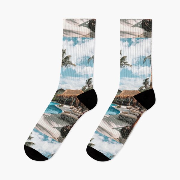 Item preview, Tropical Mexico Vacation, Palm Tree Pool designed and sold by newburyboutique.