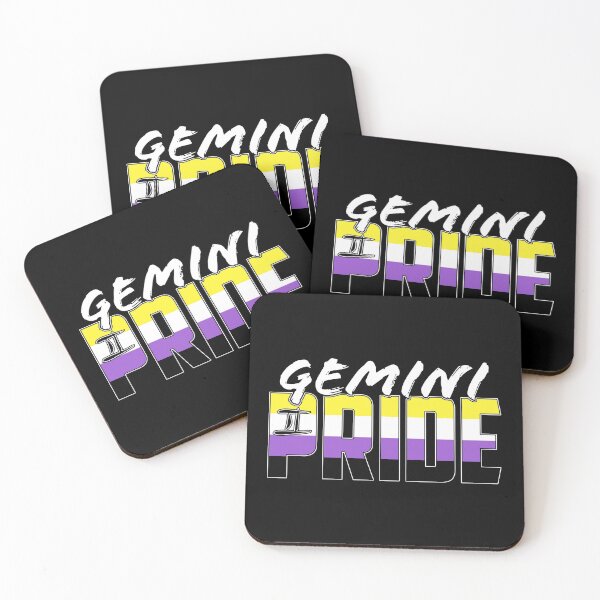 Item preview, Gemini Nonbinary Pride Flag Zodiac Sign designed and sold by Patrick Hiller.