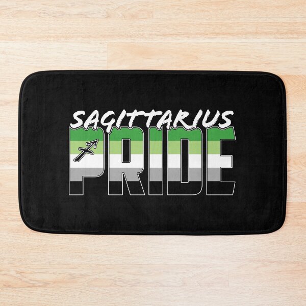Item preview, Sagittarius Aromantic Pride Flag Zodiac Sign designed and sold by Patrick Hiller.